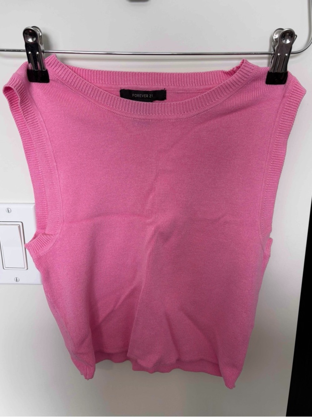 Forever 21 Bright Pink Sleeveless Knit Tank